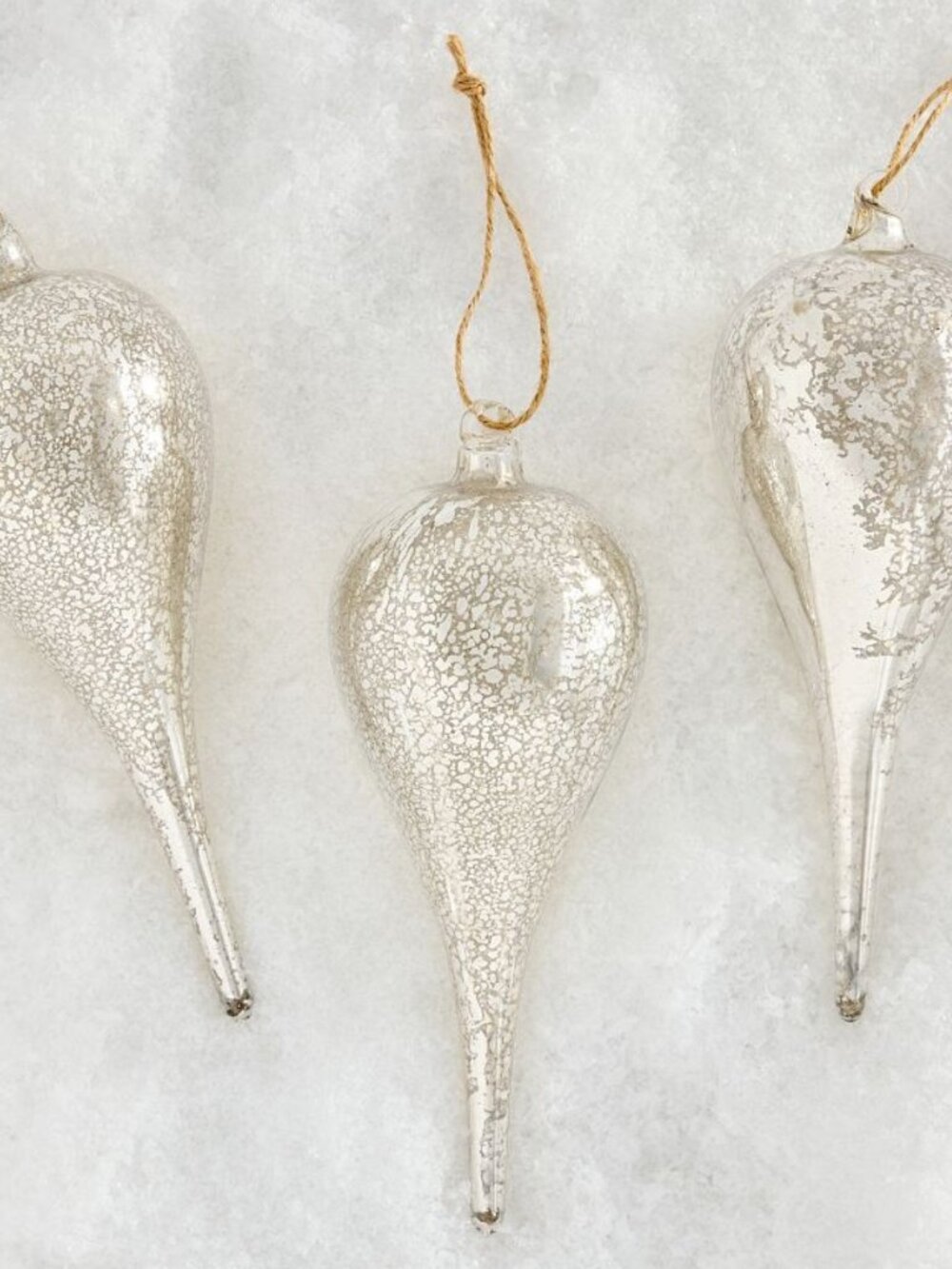 Pottery Barn Finial Ornament Box Set of 3